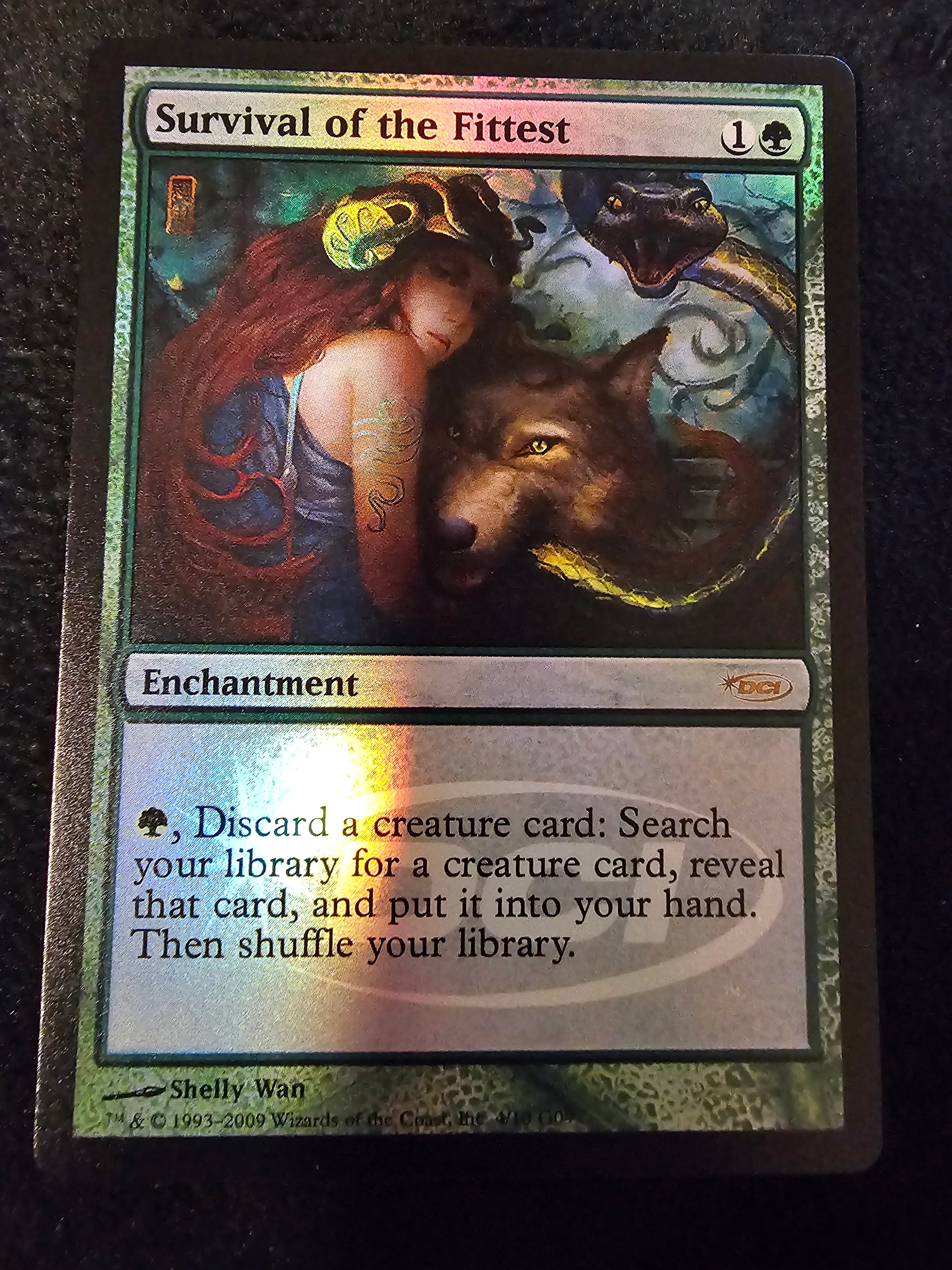 Judge Foil Survival of the Fittest - MTG Proxy